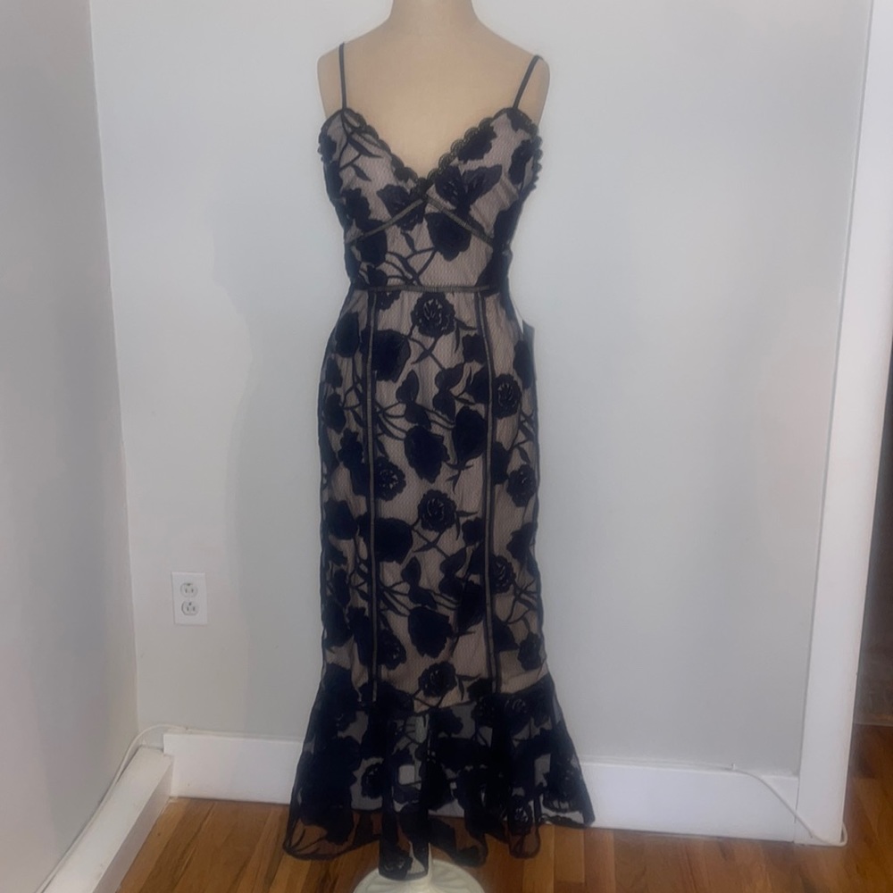 DREAM FLORAL MESH LACE MIDI